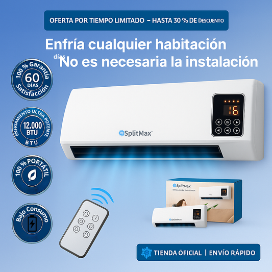 SplitMax™ - Aire Acondicionado Turbo 2 en 1